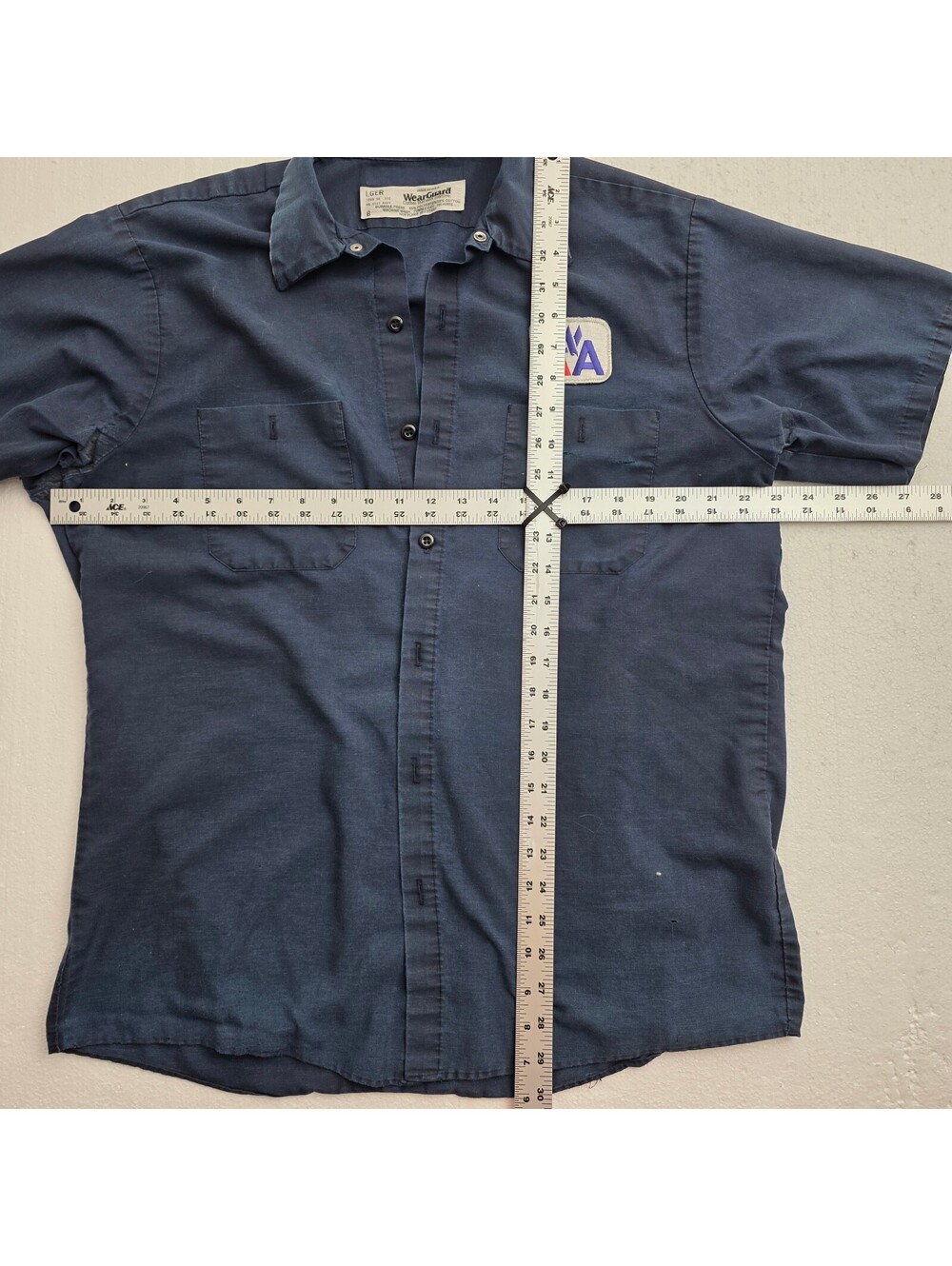 Vintage American Airlines Navy Workwear Uniform Shirt - Picture 3 of 8